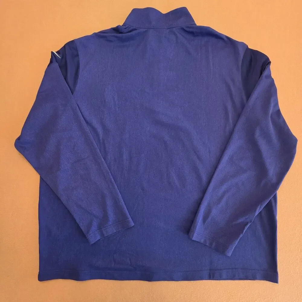 New York Giants Nike Dri Fit NFL On-Field Quarter-Zip Pullover Jacket Sz 3XL